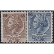 Italia Italy 684/85 1953/54 Moneda Siracusana MNH