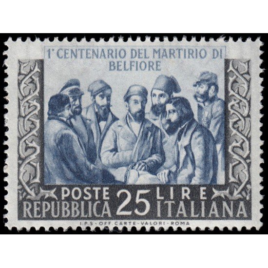 Italia Italy 643 1952 Patriotas de Belfiore MNH Italia Italy 643 1952 Patriotas de Belfiore MNH