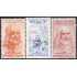Italia Italy 624/26 1952 Leonardo da Vinci Sombras del tiempo MNH