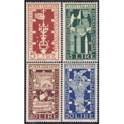 Italia Italy 532/35 1949 50 Años de la bienal de arte de Venecia MNH