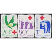 Liechtenstein 378/80 1963 100 Años de la Cruz Roja MNH