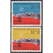 Liechtenstein 353/54 1960 Año mundial del refugiado MNH