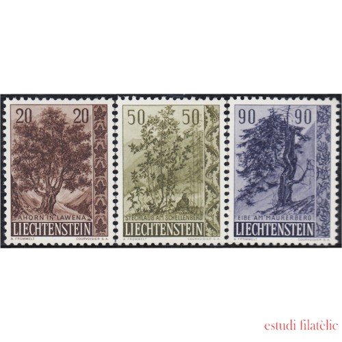 Liechtenstein 339/41 1959 Arboles MNH