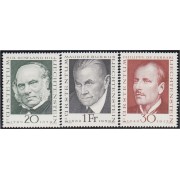 Liechtenstein 451/53 1968 Grandes filatélicos y pioneros de la filatelia MNH