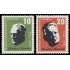 Alemania Oriental 331/32 1957 Aniversario de la  muerte de los músicos G. Ramin y H. Abendroth MNH