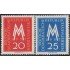 Alemania Oriental 312/13 1957 Feria de otoño de Leipzig  MNH