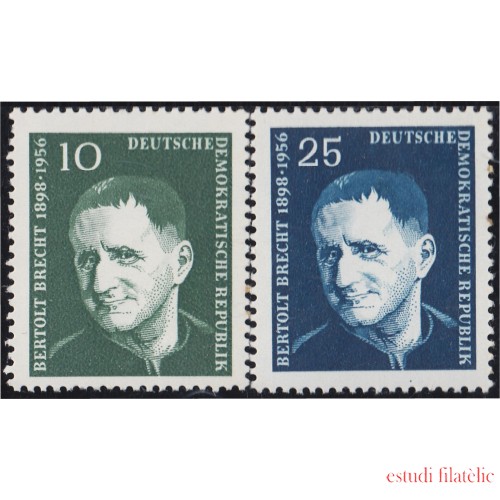Alemania Oriental 309/10 1957 Berthold Brecht MNH