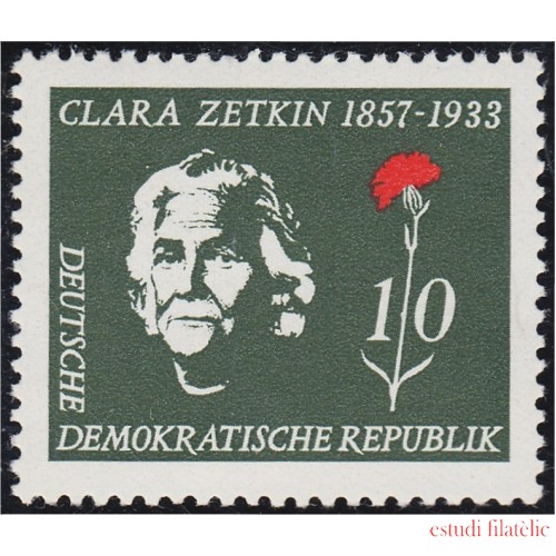 Alemania Oriental 308 1957 Clara Zetkin MNH