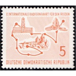 DEP4 Alemania Oriental 293 1957 10ª Carrera ciclística internacional por La Paz MNH DEP4 Alemania Oriental 293 1957 10ª Carrera ciclística internacional por La Paz MNH
