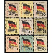 Alemania Oriental 438/47 1959 10º Aniversario de la República Democrática Alemana MNH