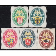 Alemania 416/20 1928 Escudos Shields MNH
