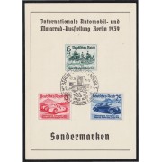 Alemania 627/29 1939 Salón Internacional del automóvil en Berlín MNH
