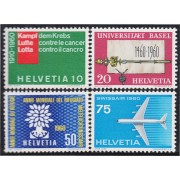 Suiza Switzerland 639/42 1960 Sellos de propaganda MNH
