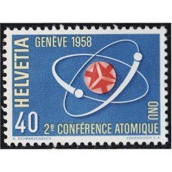 Suiza Switzerland 611 1958 2ª Conferencia sobre la energía atómica en Génova MNH Suiza Switzerland 611 1958 2ª Conferencia sobre la energía atómica en Génova MNH