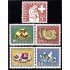Suiza Switzerland 606/10 1958 Pro patria Piedras preciosas MNH