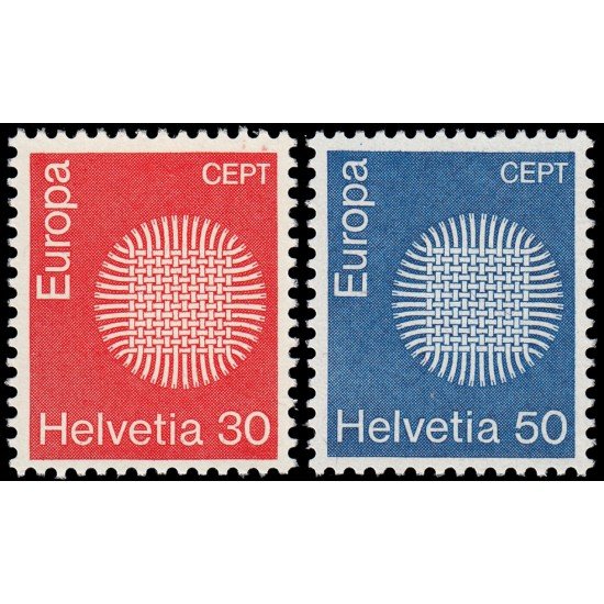 Suiza Switzerland 855/56 1970 Europa MNH Suiza Switzerland 855/56 1970 Europa MNH
