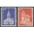 Suiza Switzerland 764/65 1966 Iglesia San Pierre y Castillo de Frauenfeld MNH