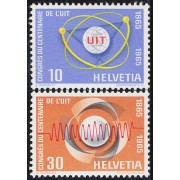 Suiza Switzerland 756/57 1965 Unión Internacional de Telecomunicaciones MNH