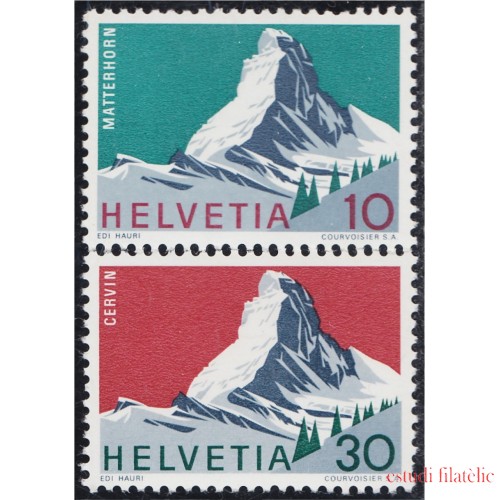 Suiza Switzerland 753/54 1965 Alpes Suizos MNH