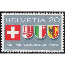 Suiza Switzerland 752 1965 Bandera Escudo Shield MNH Suiza Switzerland 752 1965 Bandera Escudo Shield MNH