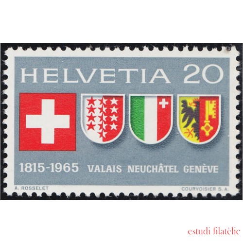 Suiza Switzerland 752 1965 Bandera Escudo Shield MNH