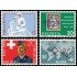 Suiza Switzerland 743/46 1965 Cruz Roja Telecomunicaciones MNH