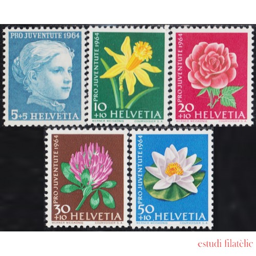 Suiza Switzerland 738/42 1964 Flores flowers MNH