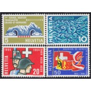 Suiza Switzerland 726/29 1964 Sellos de propaganda MNH
