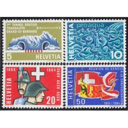 Suiza Switzerland 726/29 1964 Sellos de propaganda MNH Suiza Switzerland 726/29 1964 Sellos de propaganda MNH