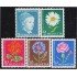 Suiza Switzerland 721/25 1963 Albert Anker Flores flowers MNH