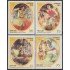 Cuba 3848/51 2000 Folklore Pinturas de Concepción Maria de la Asunción Ferrant Gomez MNH