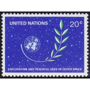 Naciones Unidas New York 364 1982 Exploración y utilización pacífica del espacio extra- atmosférico MNH 