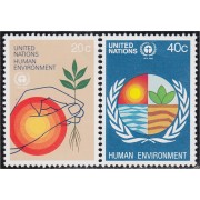 Naciones Unidas New York 362/63 1982 Desarrollo humano  MNH 