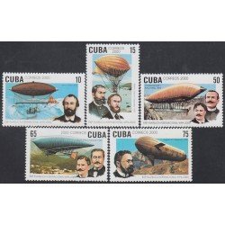 Cuba 3868/72 2000 Exposición Filatelica Mundial en Viena. Zeppelins MNH Cuba 3868/72 2000 Exposición Filatelica Mundial en Viena. Zeppelins MNH