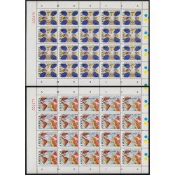 Upaep El Salvador 1160/61 1992 Hojas Completas Objetos precolombinos Mapa americano MNH Upaep El Salvador 1160/61 1992 Hojas Completas Objetos precolombinos Mapa americano MNH