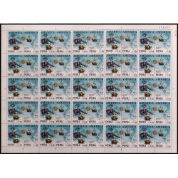 Upaep Perú 991/92 1991 Hojas completas La ruta de Francisco Pizarro MNH