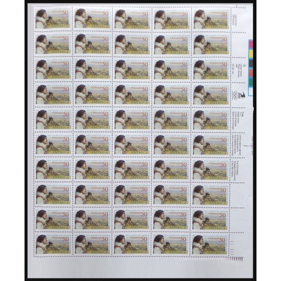 Upaep USA 124 1991 Hojas completas 1er Americano en Asia MNH Upaep USA 124 1991 Hojas completas 1er Americano en Asia MNH