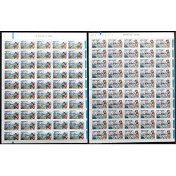 Upaep Chile 1074/75 1991 Hojas completas Magallanes Indios MNH