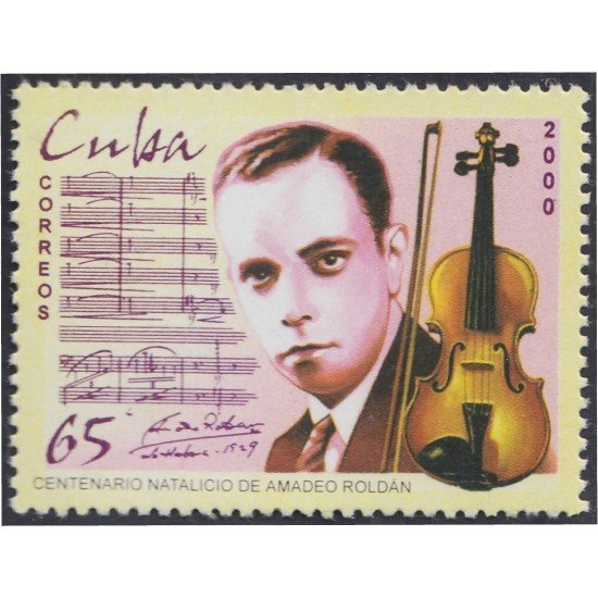 Cuba 3875 2000 100° del nacimiento del violinista Amadeo Roldan MNH Cuba 3875 2000 100° del nacimiento del violinista Amadeo Roldan MNH