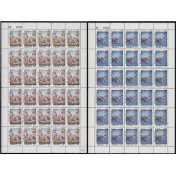 Upaep Honduras 799J/799K 1992 Hojas Completas Indios y Carabelas MNH Upaep Honduras 799J/799K 1992 Hojas Completas Indios y Carabelas MNH