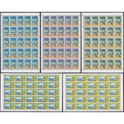 Upaep Haití 665/667-853/54 1992 Hojas Completas Indio y Carabelas MNH Upaep Haití 665/667-853/54 1992 Hojas Completas Indio y Carabelas MNH