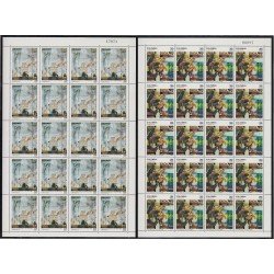 Upaep Colombia 851/52 1992 Hojas Completas Pinturas de Salvador Dalí y Alfredo Vívero MNH Upaep Colombia 851/52 1992 Hojas Completas Pinturas de Salvador Dalí y Alfredo Vívero MNH