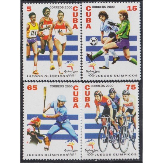 Cuba 3883/86 2000 Juegos Olimpicos de Sydney MNH Cuba 3883/86 2000 Juegos Olimpicos de Sydney MNH