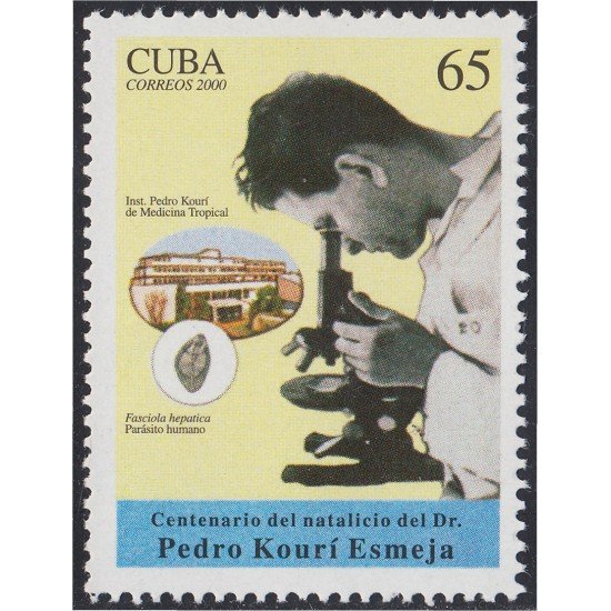Cuba 3887 2000 100° del nacimiento del profesor de medicina tropical Pedro Kouri Esmeja MNH Cuba 3887 2000 100° del nacimiento del profesor de medicina tropical Pedro Kouri Esmeja MNH