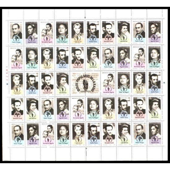 México 1639/46 1995 Ídolos populares de la radio MNH México 1639/46 1995 Ídolos populares de la radio MNH
