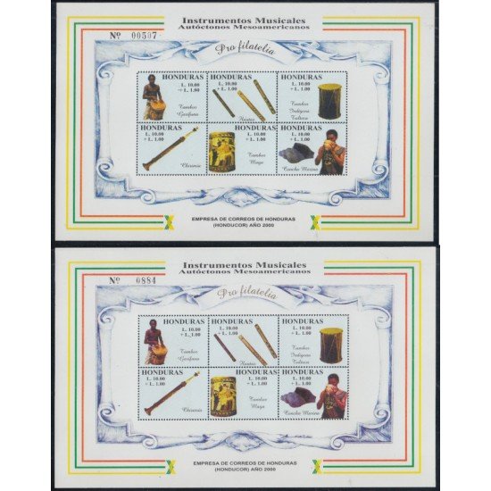 Honduras A- 1258/69 2005 Instrumentos de música típicos MNH Honduras A- 1258/69 2005 Instrumentos de música típicos MNH