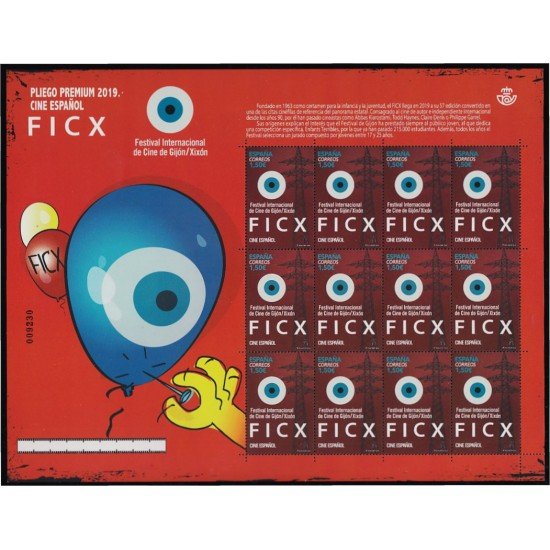 España Pliego Premium 84 2019 Festival Internacional de Cine de Gijón MNH España Pliego Premium 84 2019 Festival Internacional de Cine de Gijón MNH