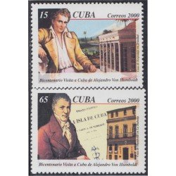 Cuba 3905/06 2000 200 Años de la visita de Alexandre Von Humboldt MNH Cuba 3905/06 2000 200 Años de la visita de Alexandre Von Humboldt MNH