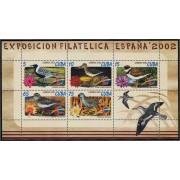 España Spain Emisión conjunta 2002 Cuba - España Pájaros Aves Birds MNH