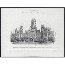 España Spain Grabado Efemérides 2019 Centenario del Palacio de Comunicaciones España Spain Grabado Efemérides 2019 Centenario del Palacio de Comunicaciones